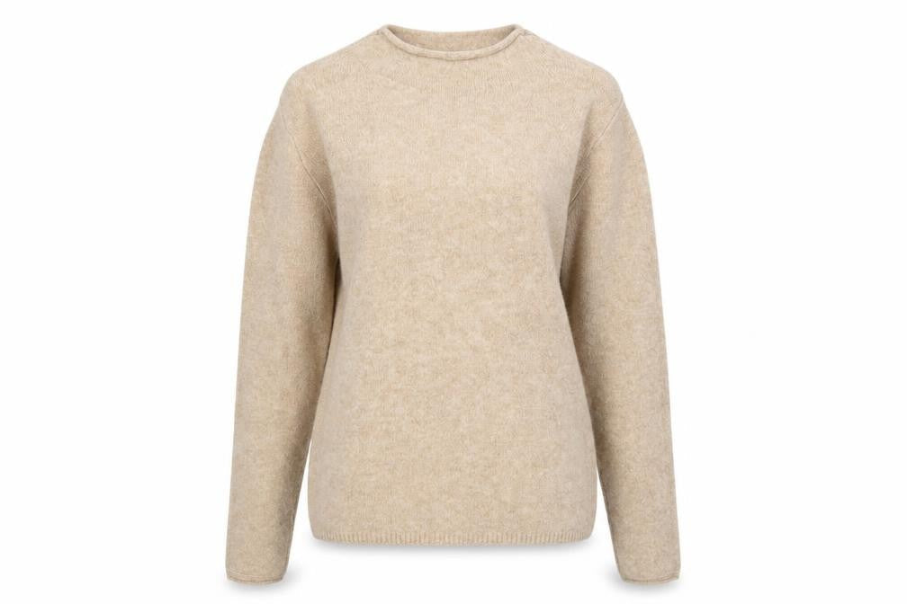 MNG Women's Beige Long Sleeve Sweatshirt Size S