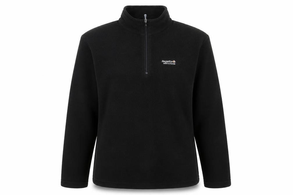 Regatta Women's Black 1/4 Zip Fleece Sweatshirt Size 14