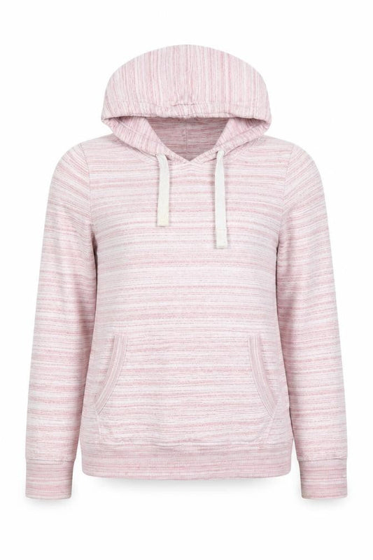 Superdry Women's Pink Striped Knit Hoodie M