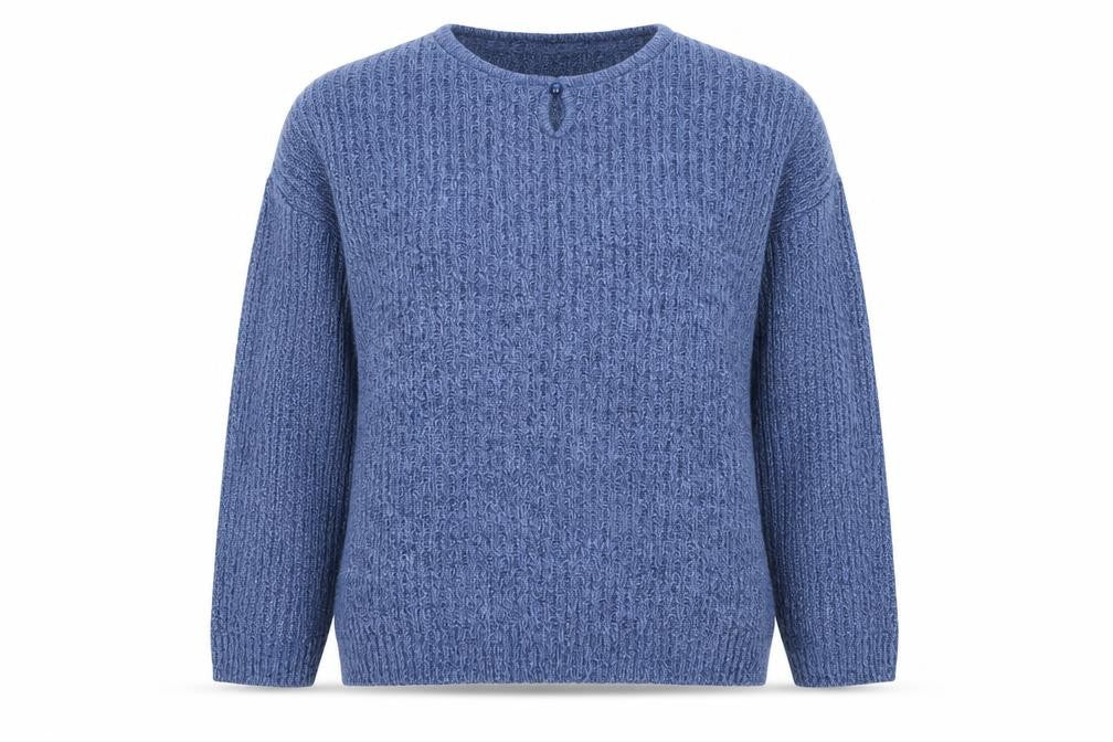 Honor Millburn Women's Blue Cable-Knit Pullover Jumper, L
