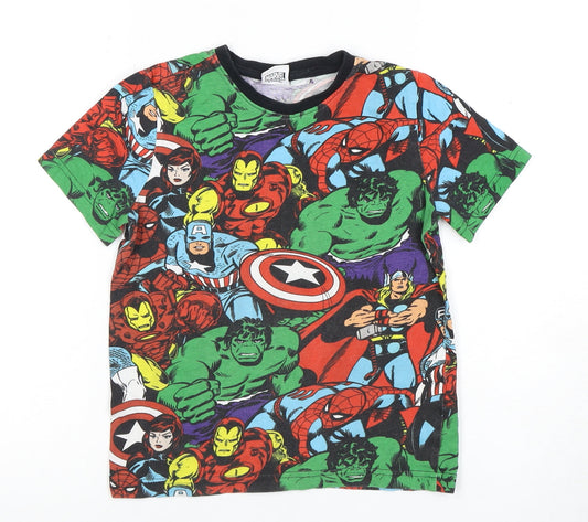 Marvel Boys Multicoloured 5-6 Years T-Shirt Superhero Graphic
