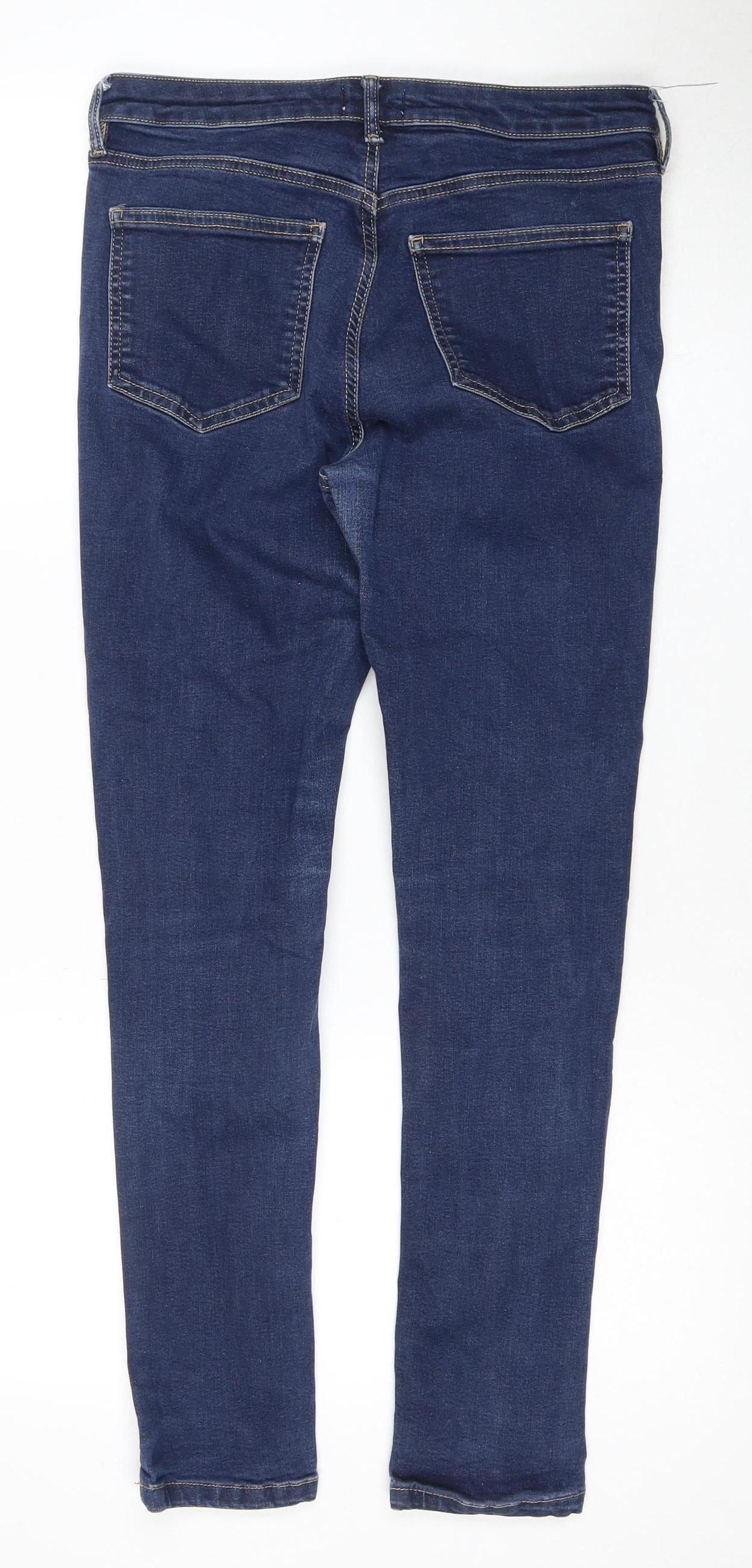 Warehouse Women's Blue Skinny Jeans Size 10