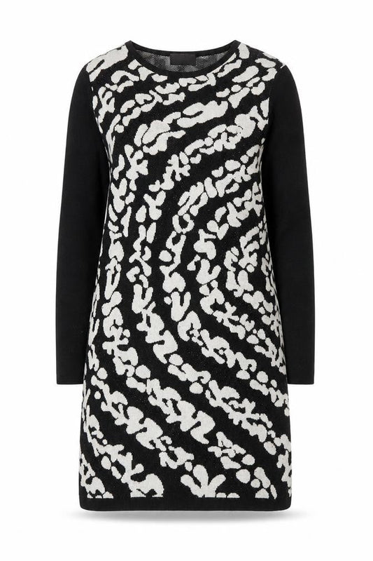 Klass Women's Black & White Jumper Dress Size S