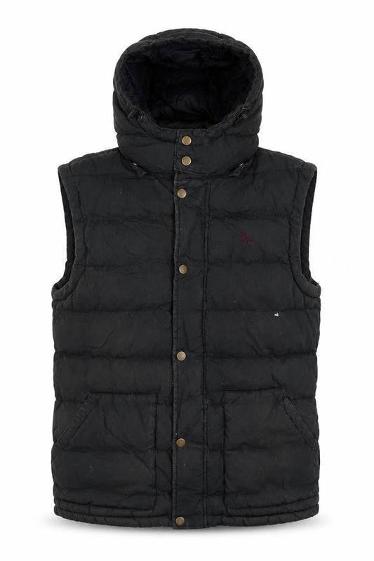 Jack Wills Women's Black Puffer Jacket M