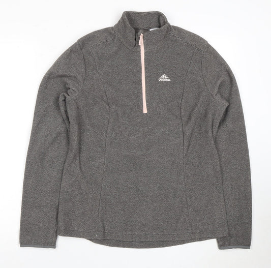 Quechua Women's Grey Pullover Sweatshirt Size 12