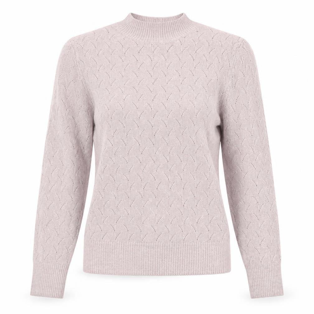 Suzy Shier Women's Pink Mock Neck Jumper - Size M