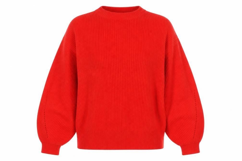 City Chic Red High Neck Pullover Jumper XL