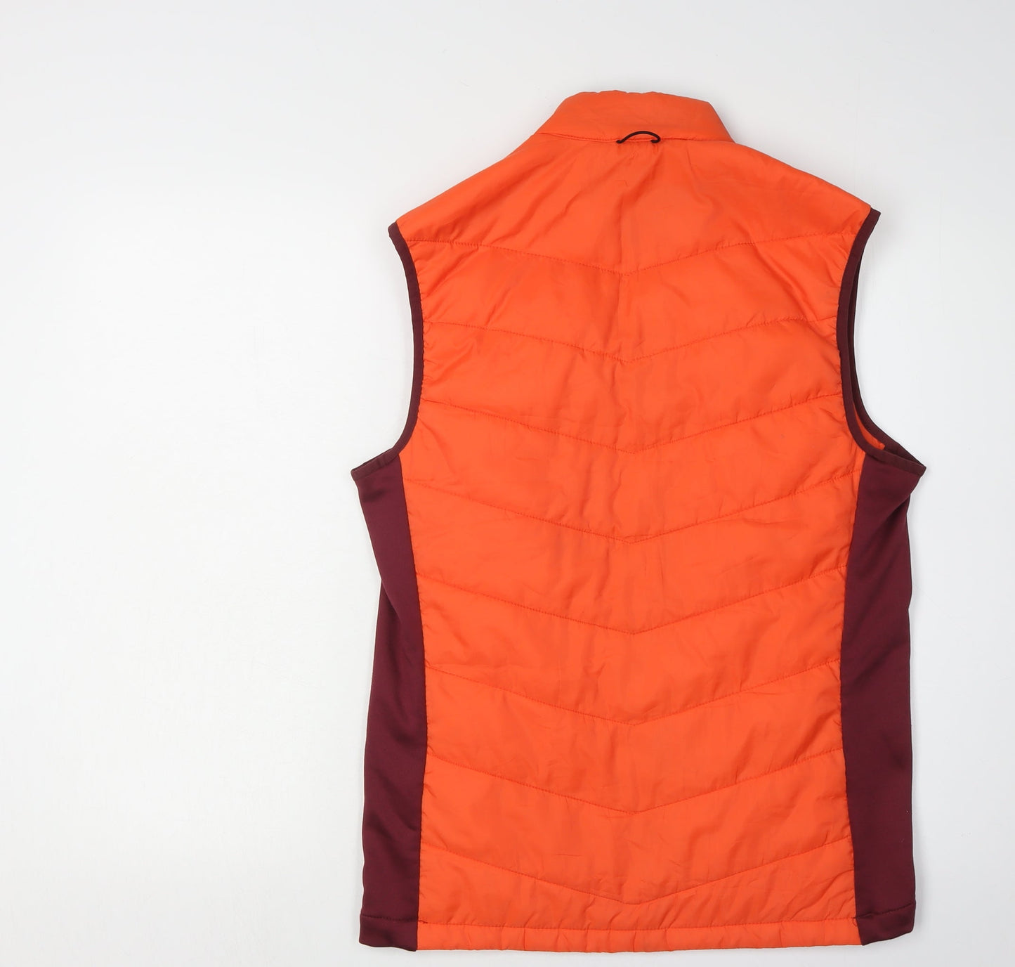 H&M Men's Orange Quilted Waistcoat Vest - Size S