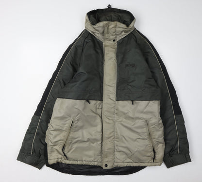 Schott NYC Men's Green Parka Jacket M Zipped Pockets