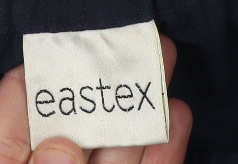 Eastex Women's Blue Regular Fit Trousers