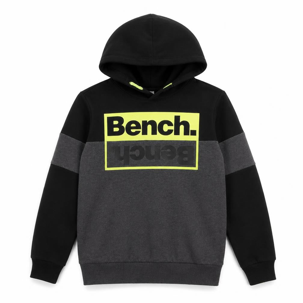Bench Boys Black Grey Pullover Hoodie 12-13 Years