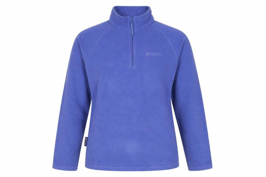 Mountain Warehouse Womens Blue M Fleece Pullover Sweatshirt