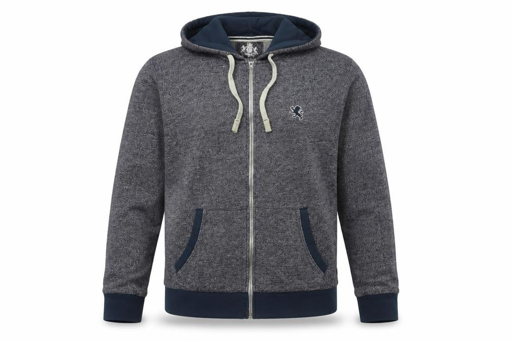 Express Men's Grey Full Zip Hoodie L Size