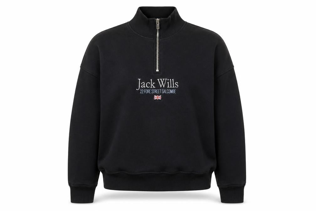 Jack Wills Women's Black Pullover Sweatshirt, Size 10