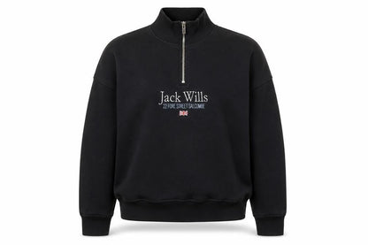 Jack Wills Women's Black Pullover Sweatshirt, Size 10