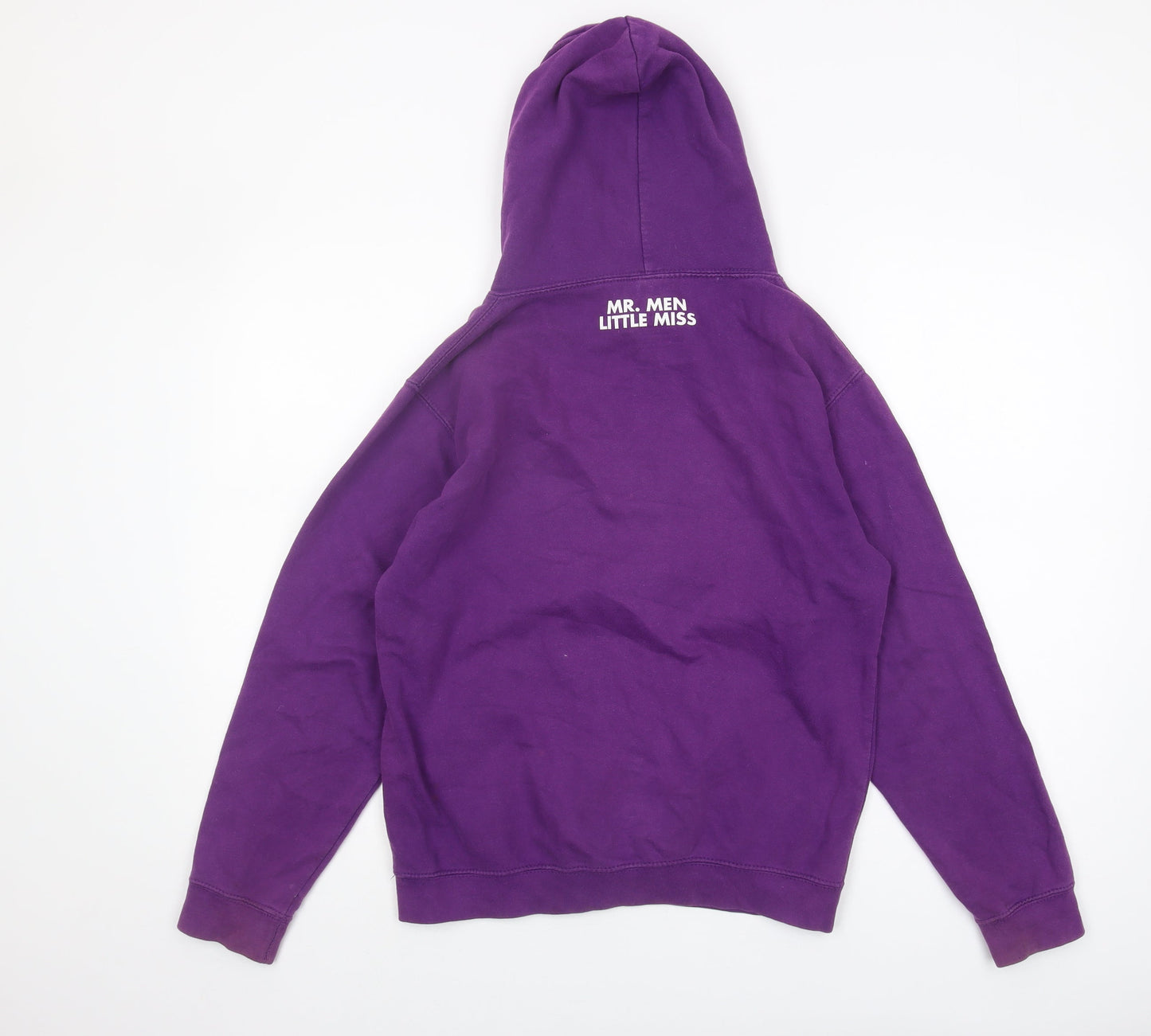 Tikiboo Unisex Purple Cartoon XS Pullover Hoodie
