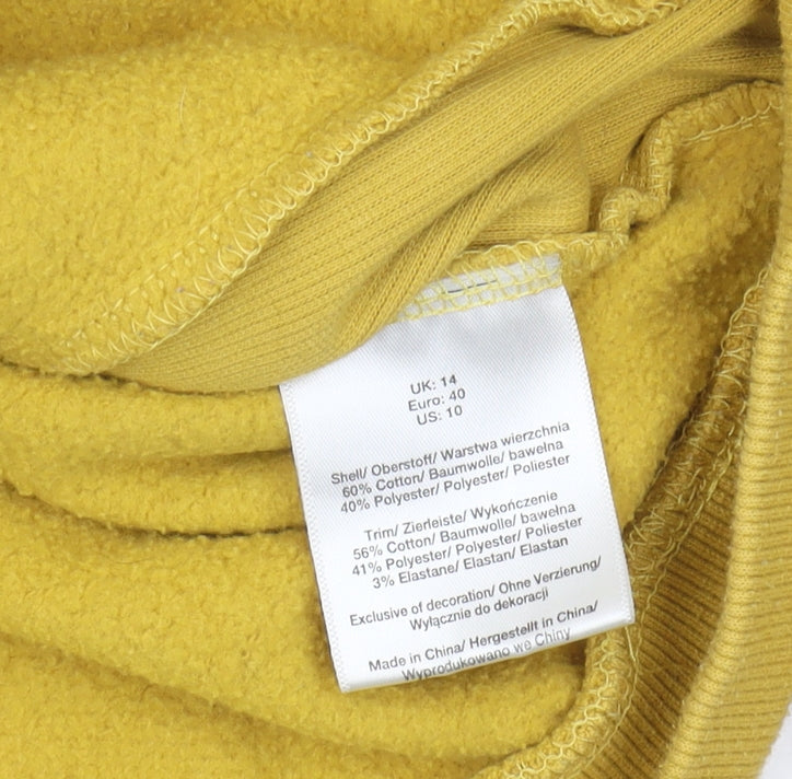 Mondetta Women's Yellow Full Zip Hoodie Size 14