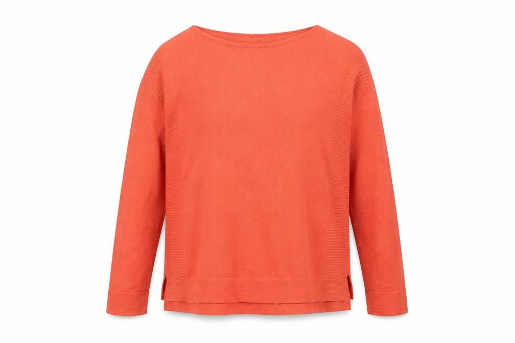 White Stuff Women's Orange Pullover Jumper Size 10
