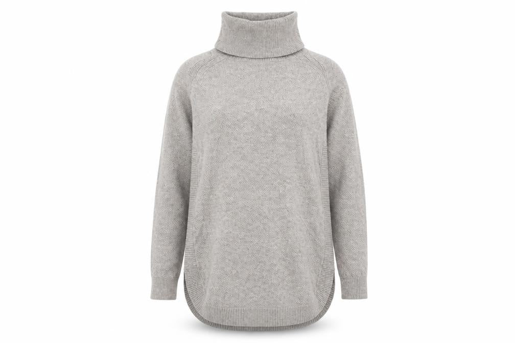 Warehouse Women's Grey Roll Neck Pullover Jumper Size 10