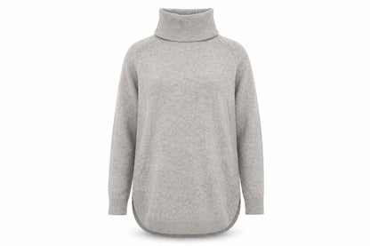 Warehouse Women's Grey Roll Neck Pullover Jumper Size 10