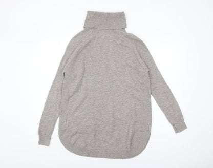 Warehouse Women's Grey Roll Neck Pullover Jumper Size 10