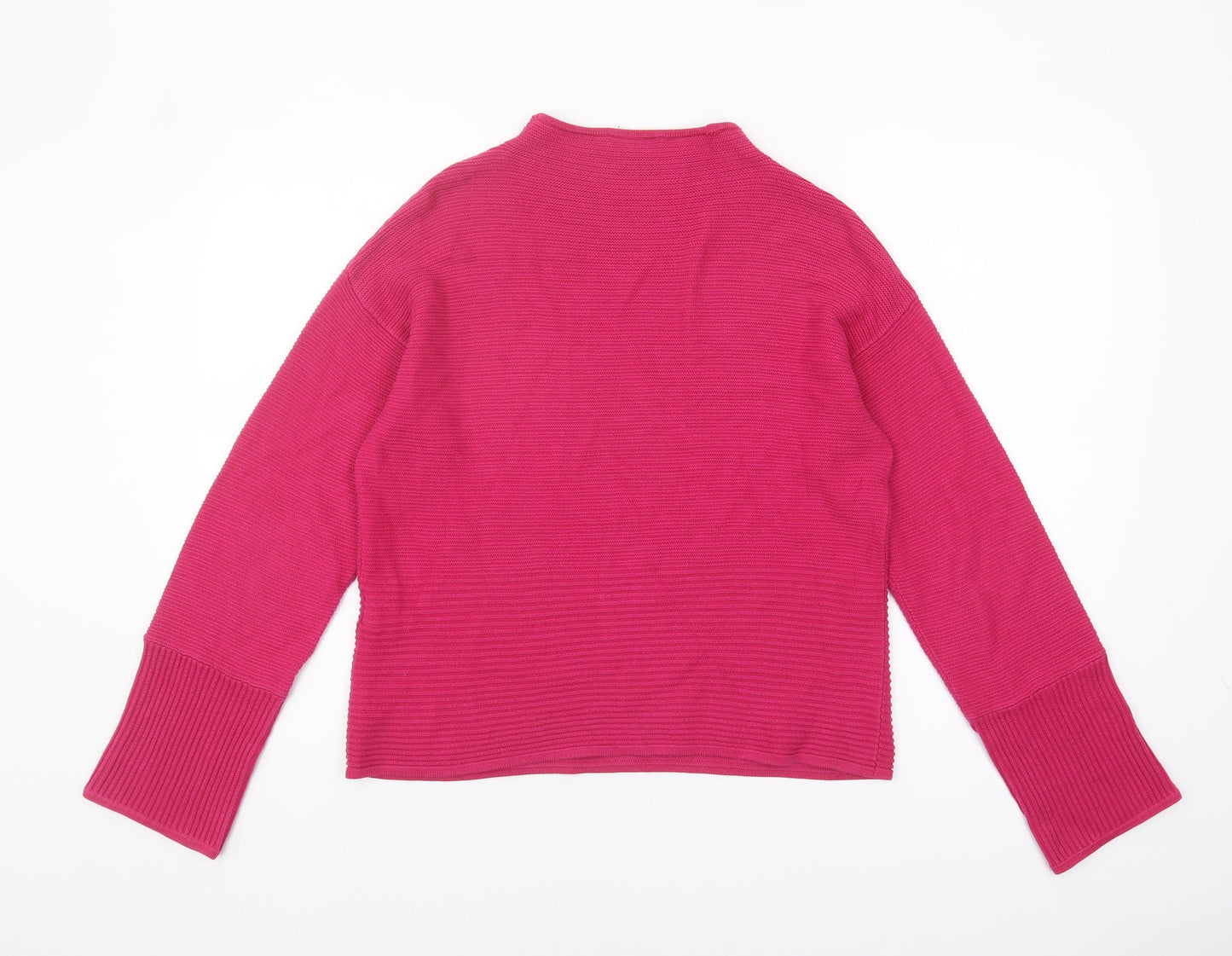 Warehouse Women's Pink High Neck Jumper Size 10