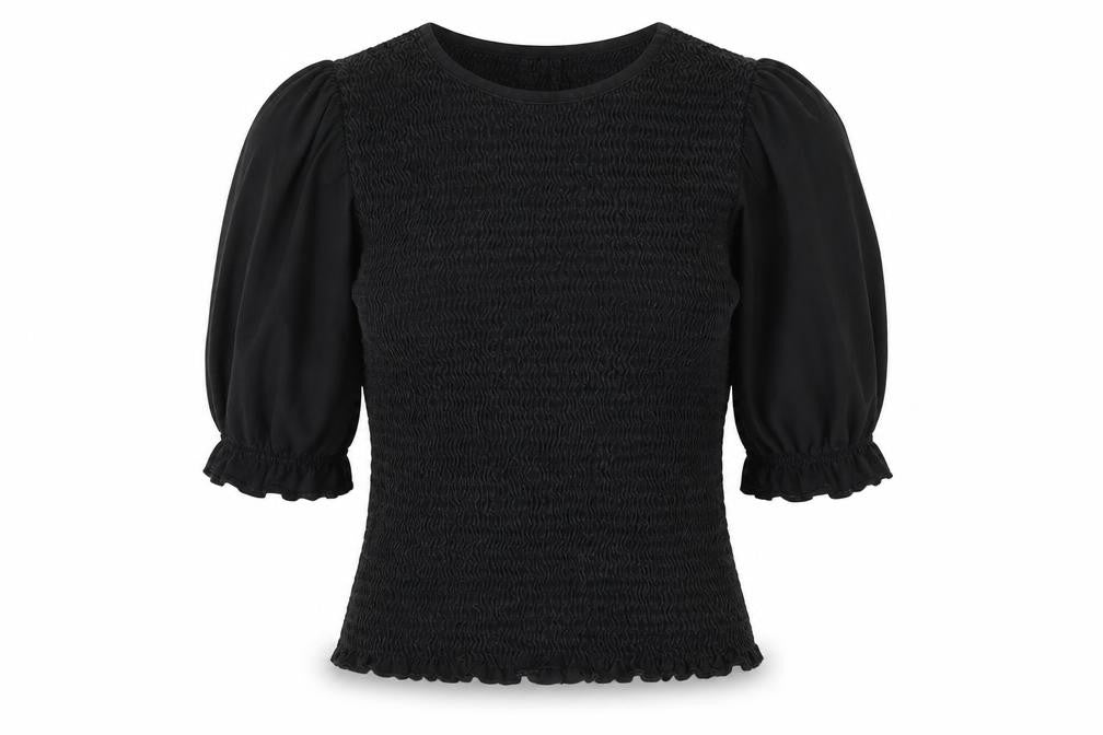 Vero Moda Black Jersey Blouse Women S Crew Neck