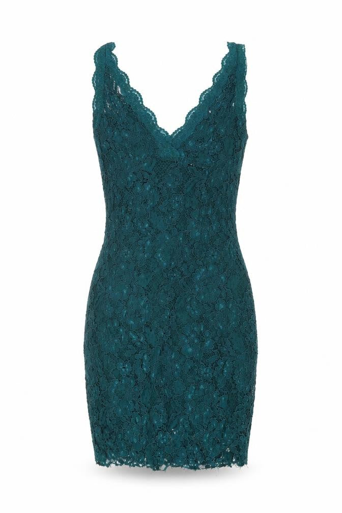 Topshop Green Lace Bodycon Dress - Size 6, Party Ready!