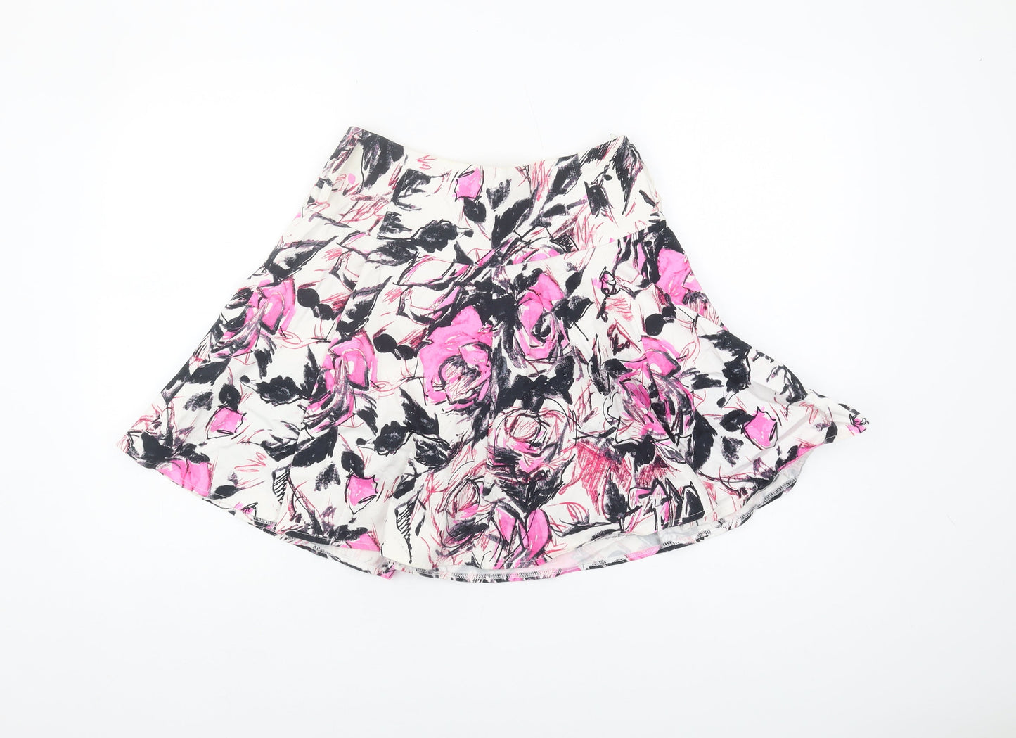 River Island Women's Floral Flare Skirt, Size S