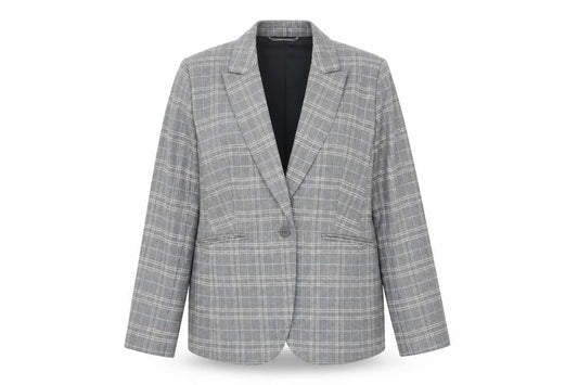 Marks & Spencer Grey Blazer, Women's Size 16, Plaid