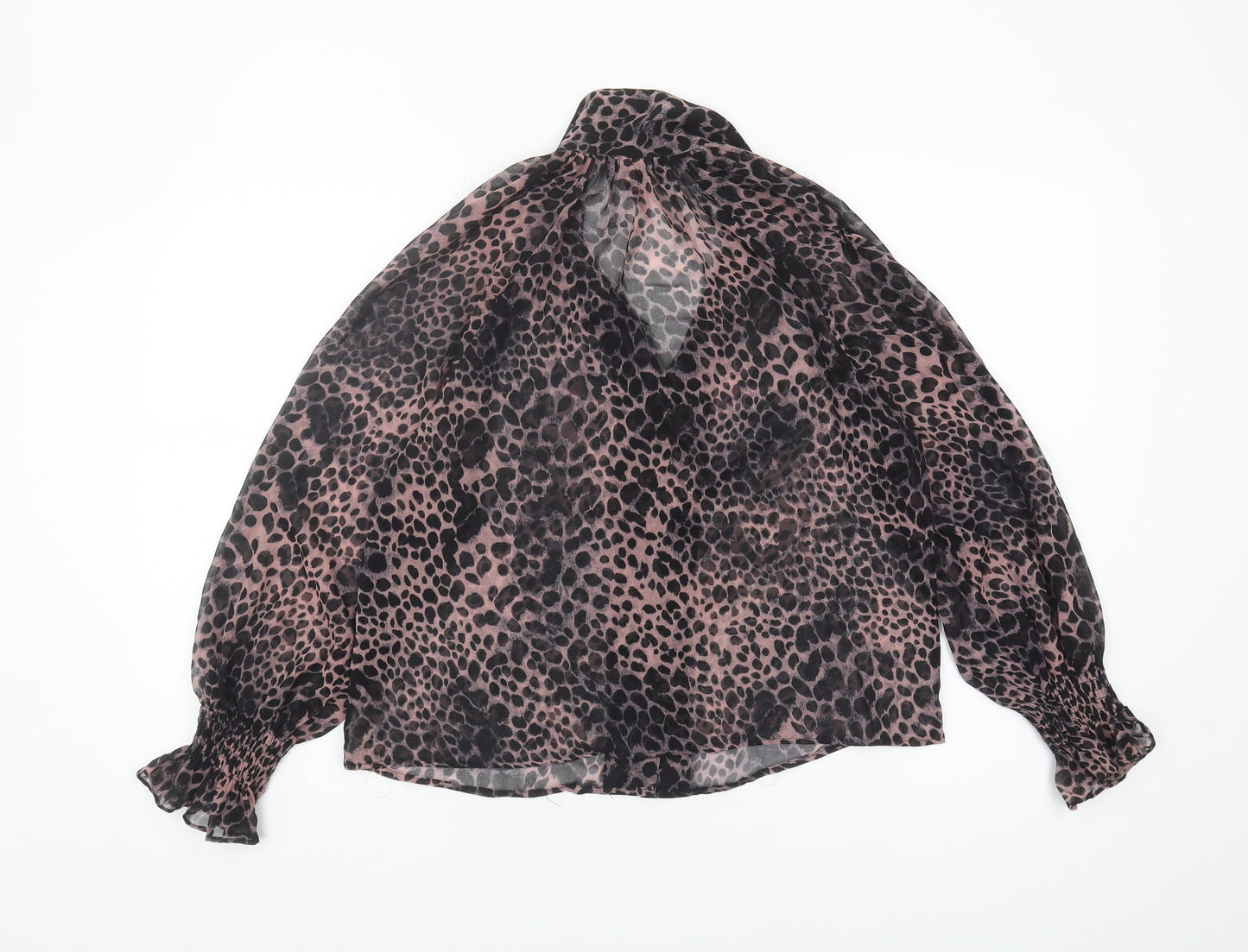 Topshop Women's Animal Print Blouse UK 6