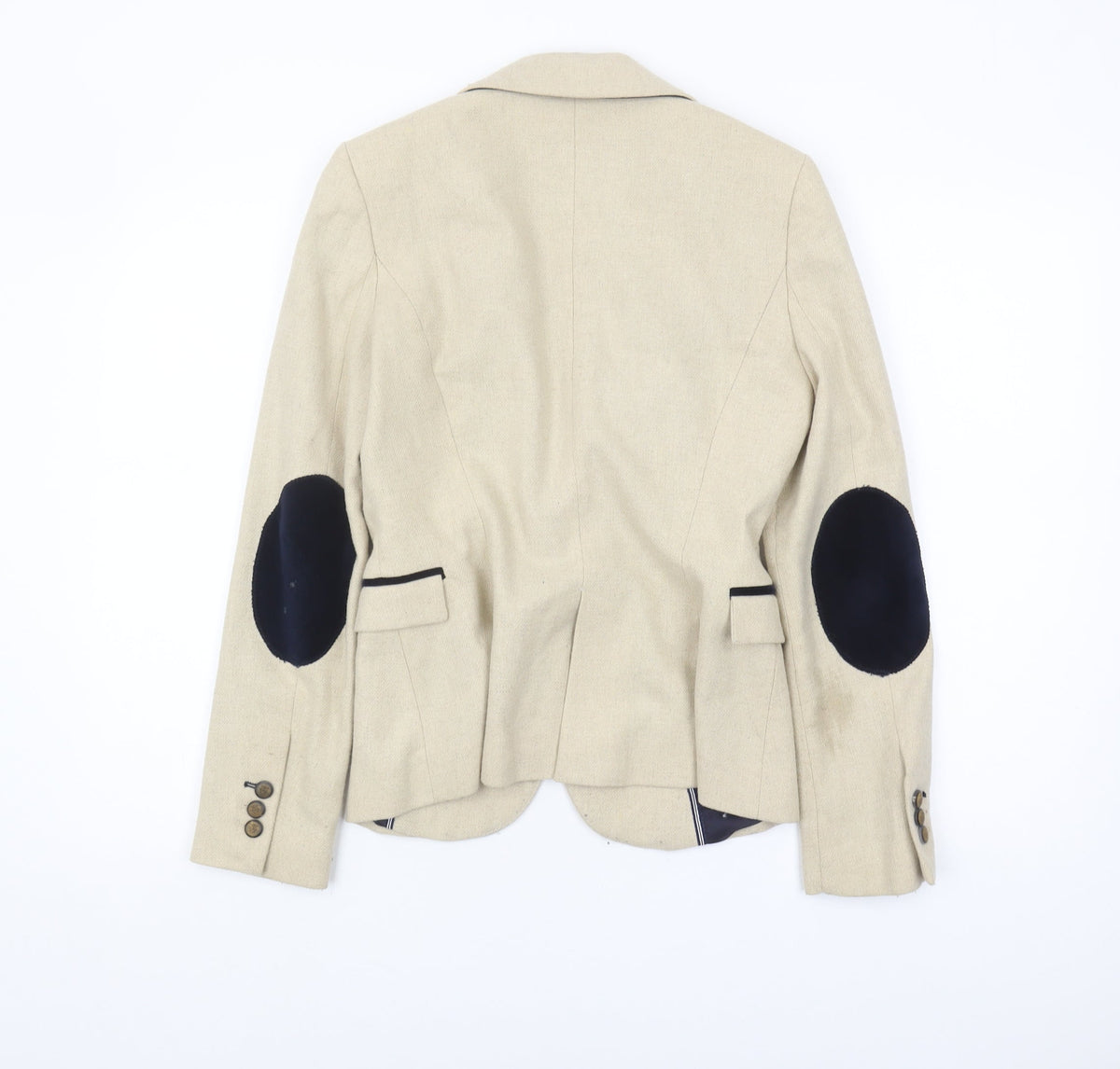 Zara Basic Women's Beige Regular Fit Blazer S