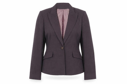 Front view of Principles Women's Purple Suit Jacket, size 12