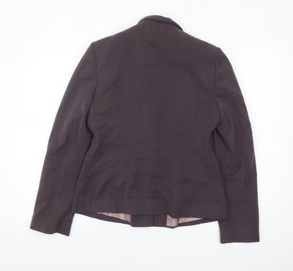 Back view of Principles Women's Purple Suit Jacket, size 12