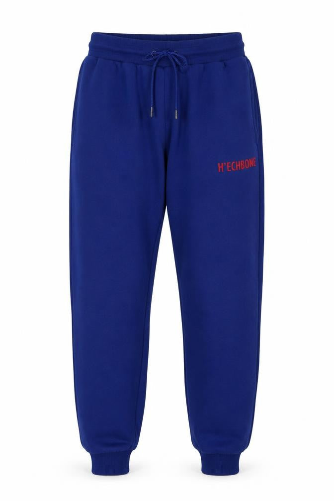H'ECHBONE Blue Jogger Trousers S Unisex Casual