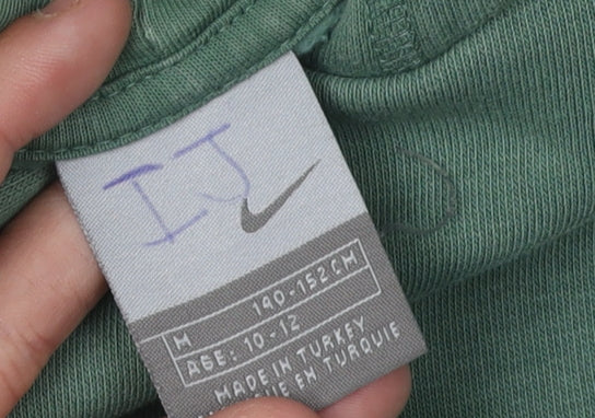 Nike Boys Green Pullover Hoodie, Size 10-11 Years