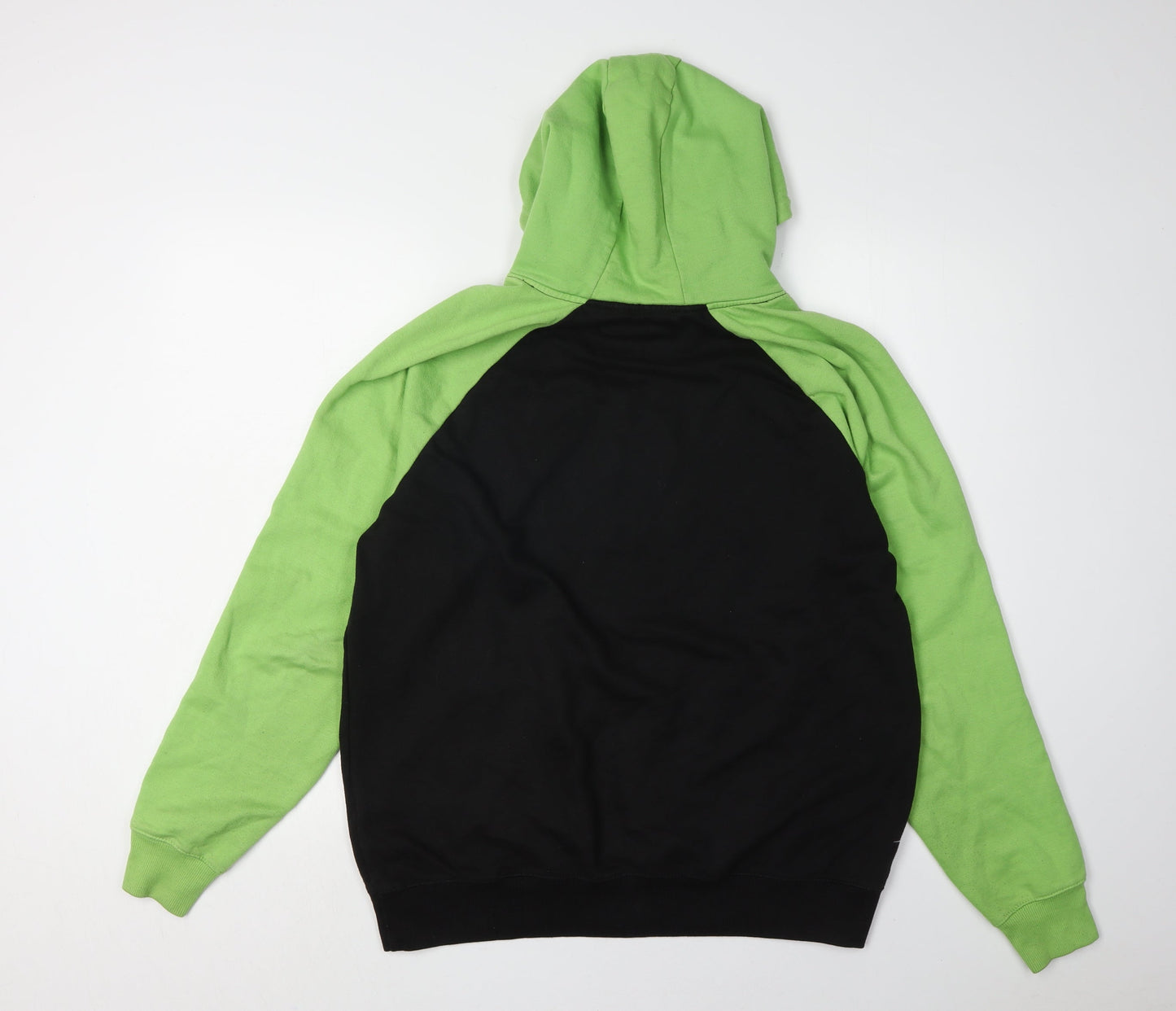 Soul Star Men's Black & Green Hoodie M - Pullover Style