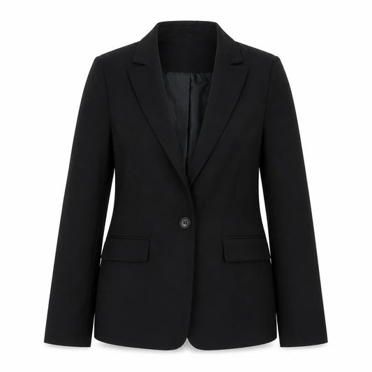 Veronika Maine Women's Black Blazer Size 12 Regular Fit