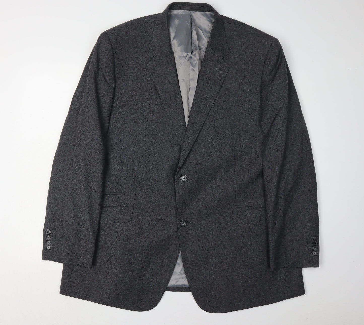 Brook Taverner Men's Grey Regular Fit Suit Jacket 48R