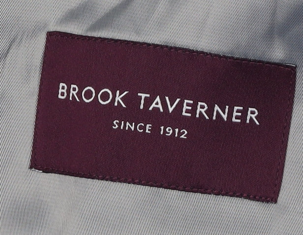 Brook Taverner Men's Grey Regular Fit Suit Jacket 48R
