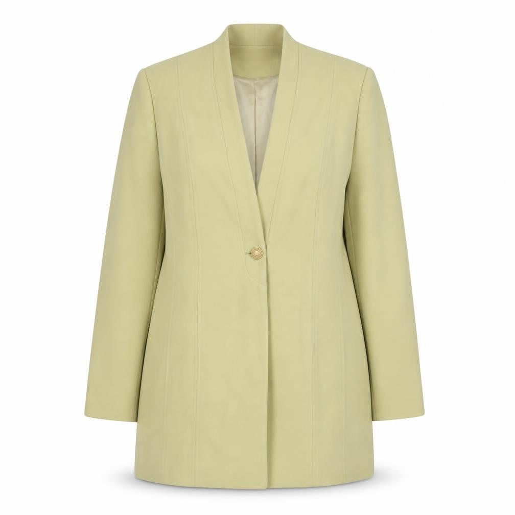 PLATINUM Gold Women's Blazer, Size 16, Shawl Collar