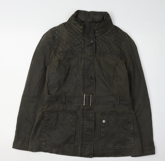 Marks and Spencer Women's Green Military Jacket Size 12