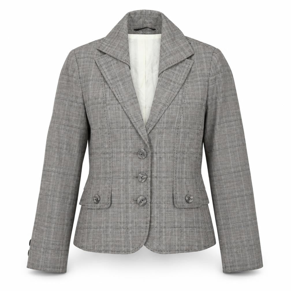 Next Women's Grey Petites Blazer Size 12 - Classic Fit