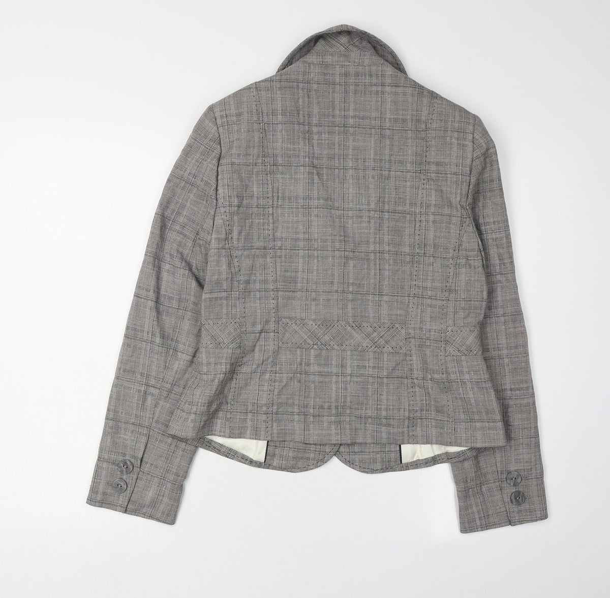 Next Women's Grey Petites Blazer Size 12 - Classic Fit