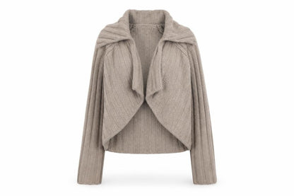 Next Women's Beige Cardigan, Size 8, Lambswool Blend