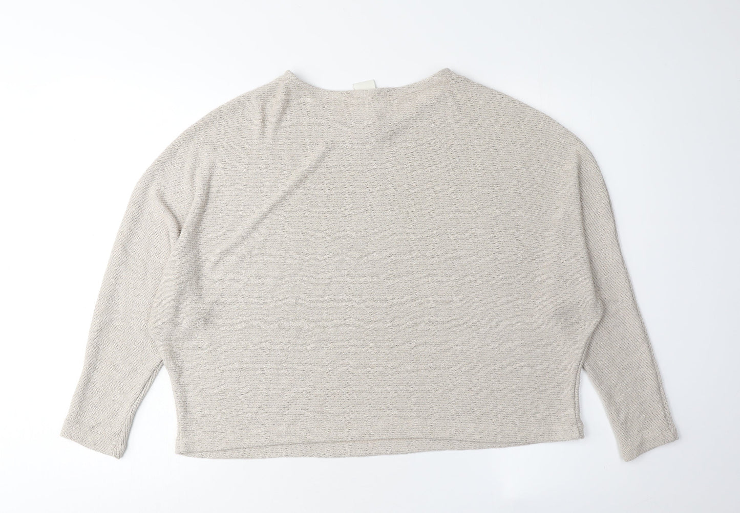 H&M Women's Beige Knit Jumper M