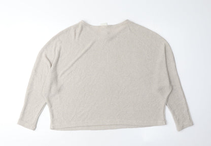 H&M Women's Beige Knit Jumper M