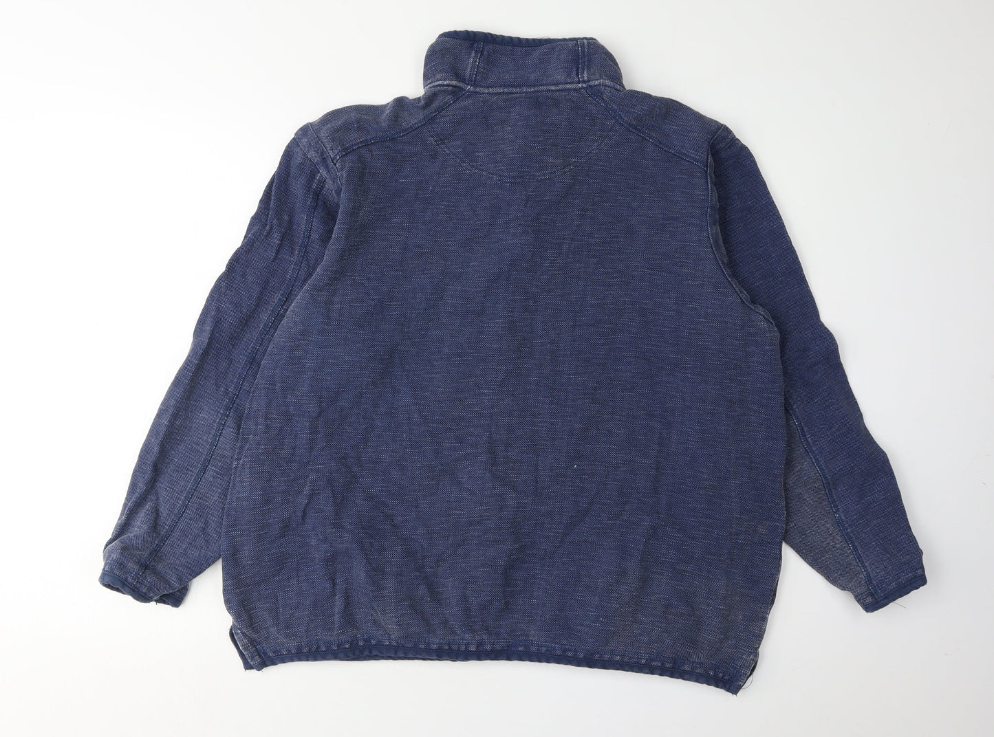Dunnes Men's Blue 1/4 Zip Sweatshirt XL