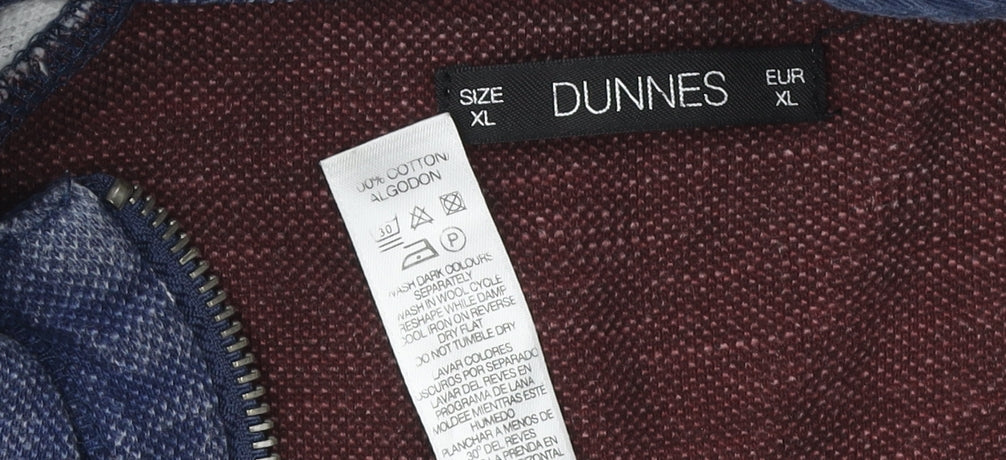 Dunnes Men's Blue 1/4 Zip Sweatshirt XL