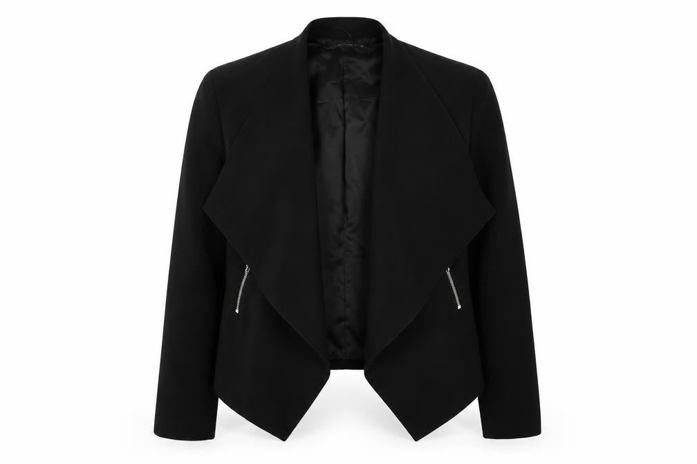 Zara Women's Black Blazer Size 12 Long Sleeve